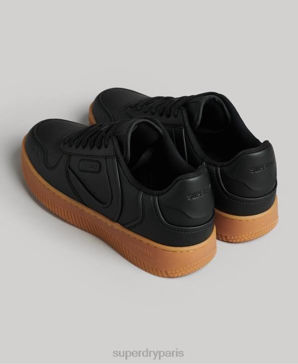 Superdry femmes grosses baskets végétaliennes D64Z4349 chaussures noir