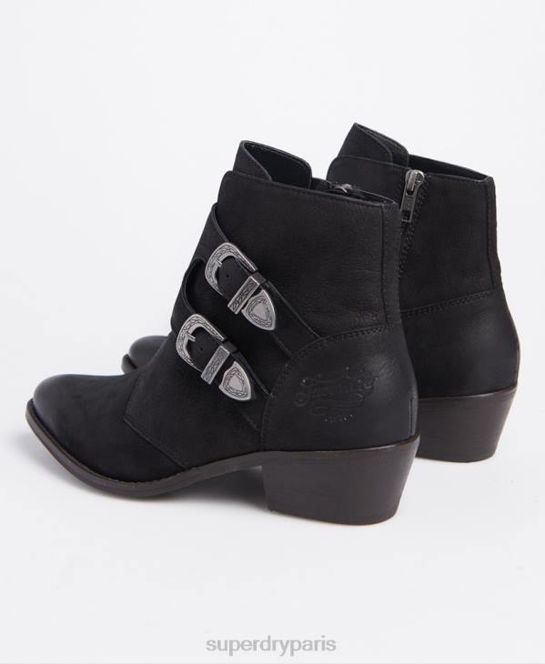 Superdry femmes bottes de moine de rodéo D64Z4427 chaussures noir