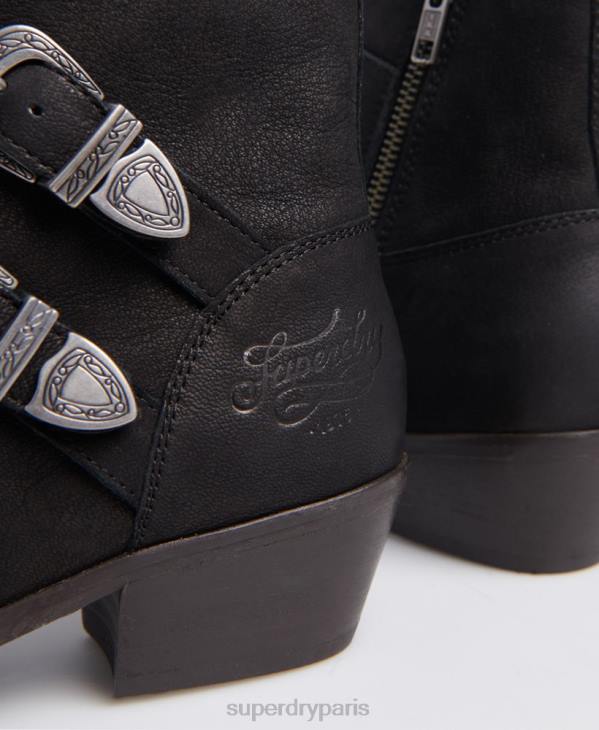 Superdry femmes bottes de moine de rodéo D64Z4427 chaussures noir