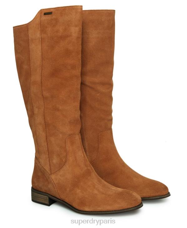 Superdry femmes bottes hautes layla may D64Z4430 chaussures bronzer