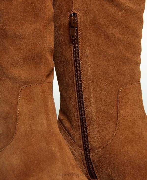 Superdry femmes bottes hautes layla may D64Z4430 chaussures bronzer