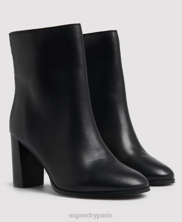 Superdry femmes la sélection de bottes hautes élégantes D64Z4428 chaussures noir