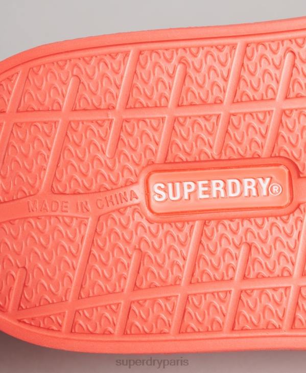 Superdry femmes curseurs de piscine de base D64Z4380 chaussures corail