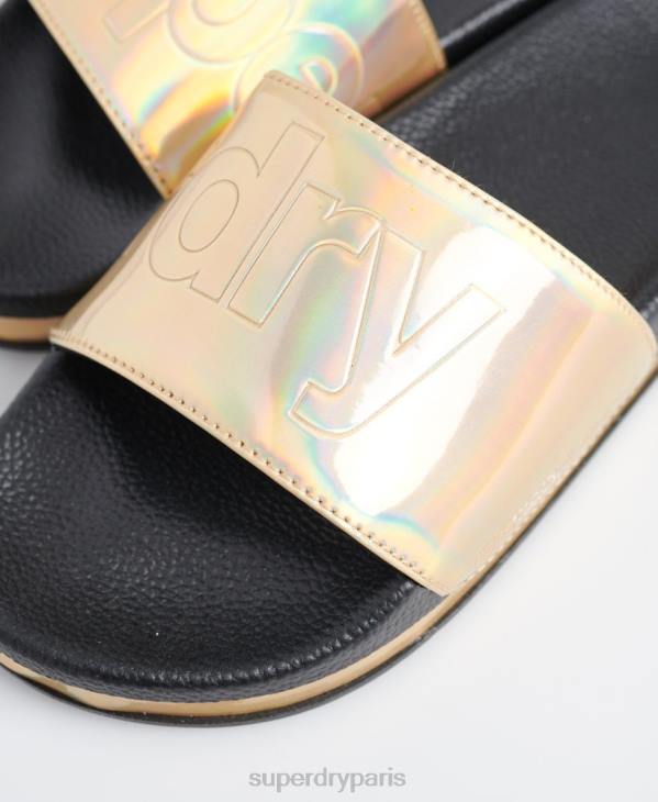 Superdry femmes curseurs à plateforme arizona D64Z4415 chaussures noir