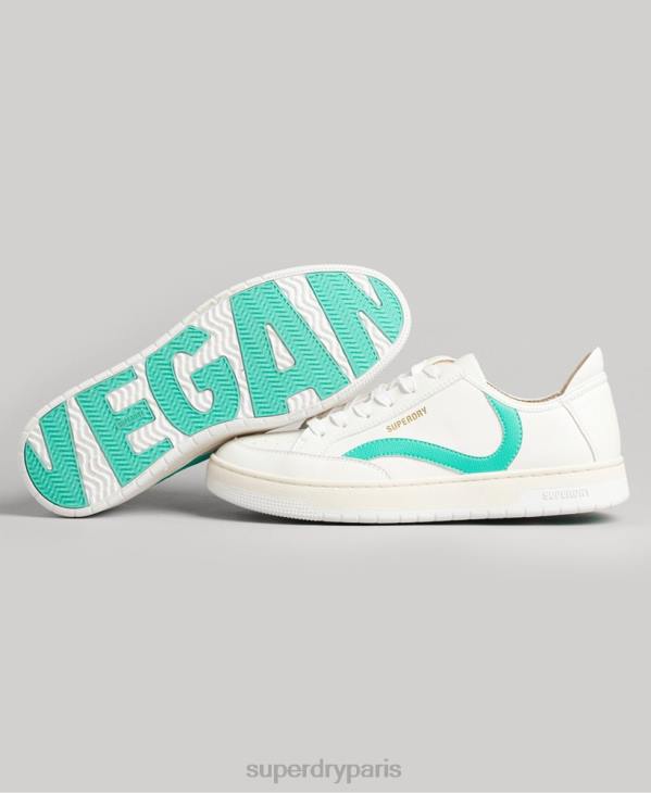 Superdry femmes baskets basses vintage vegan basket D64Z4363 chaussures blanc