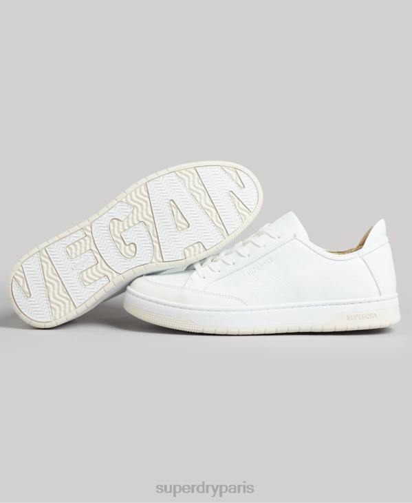 Superdry femmes baskets basses vintage vegan basket D64Z4365 chaussures blanc