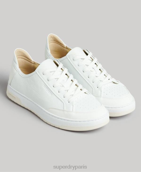 Superdry femmes baskets basses vintage vegan basket D64Z4365 chaussures blanc