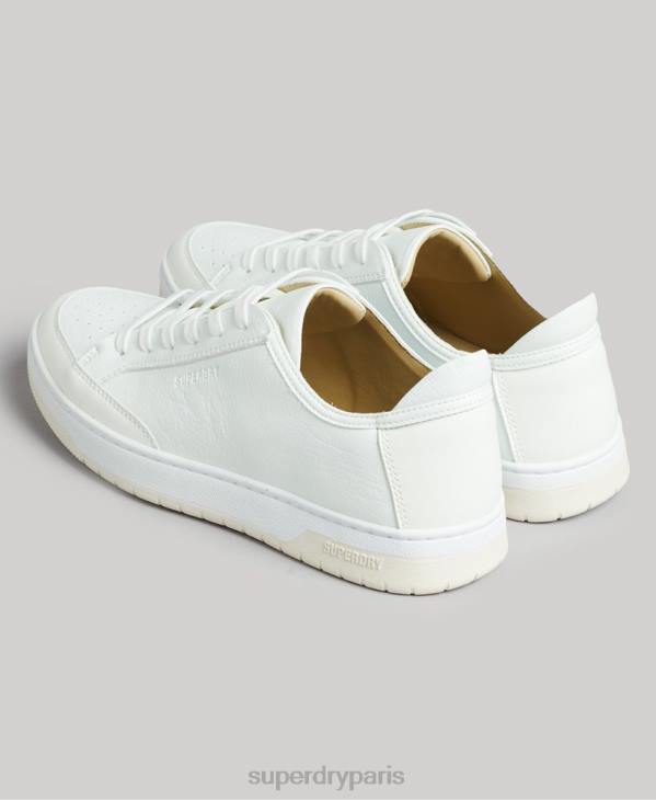 Superdry femmes baskets basses vintage vegan basket D64Z4365 chaussures blanc