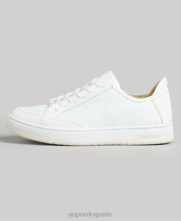 Superdry femmes baskets basses vintage vegan basket D64Z4365 chaussures blanc