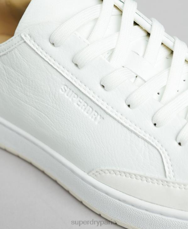 Superdry femmes baskets basses vintage vegan basket D64Z4365 chaussures blanc