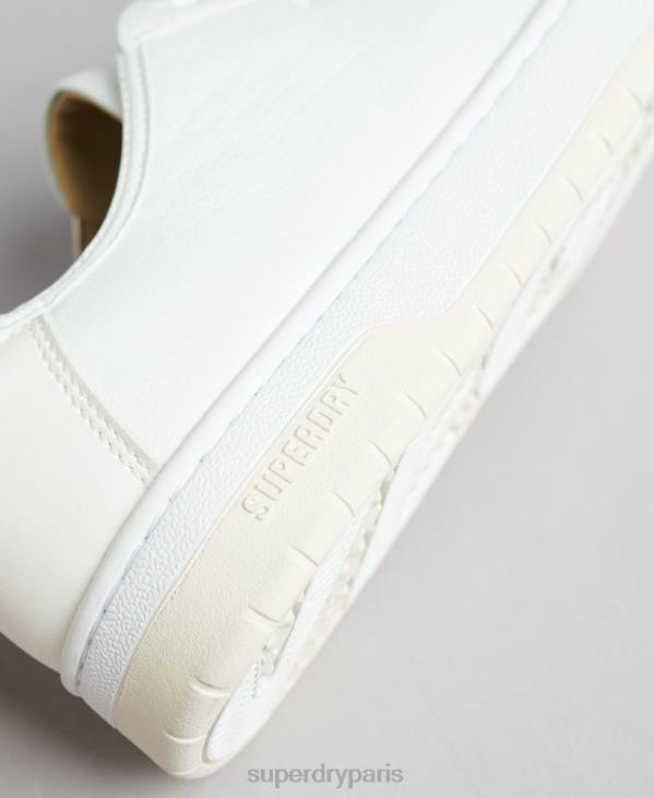 Superdry femmes baskets basses vintage vegan basket D64Z4365 chaussures blanc