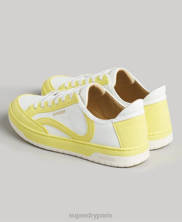 Superdry femmes baskets basses vintage vegan basket D64Z4421 chaussures jaune