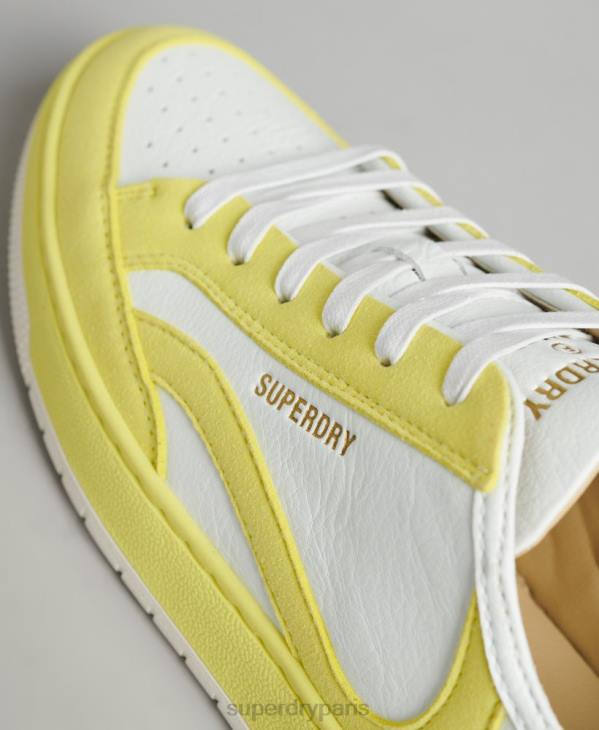 Superdry femmes baskets basses vintage vegan basket D64Z4421 chaussures jaune