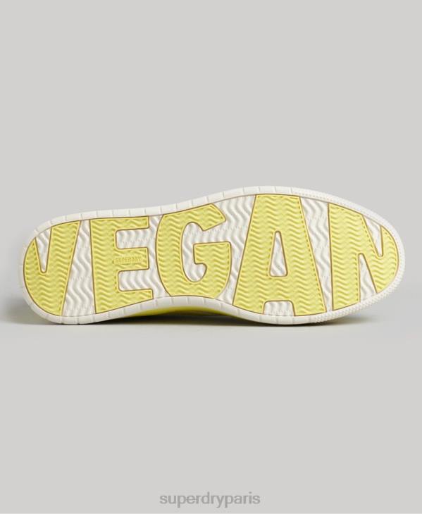 Superdry femmes baskets basses vintage vegan basket D64Z4421 chaussures jaune