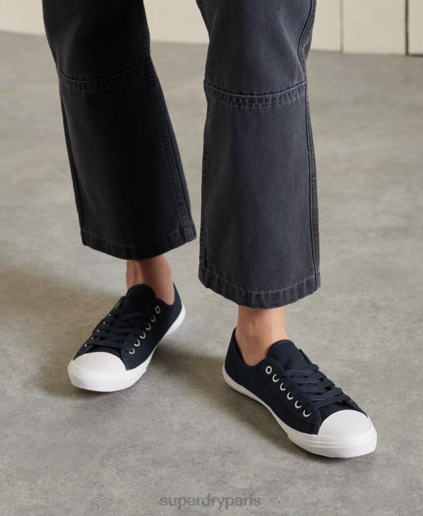 Superdry femmes baskets classiques low pro D64Z4358 chaussures marine