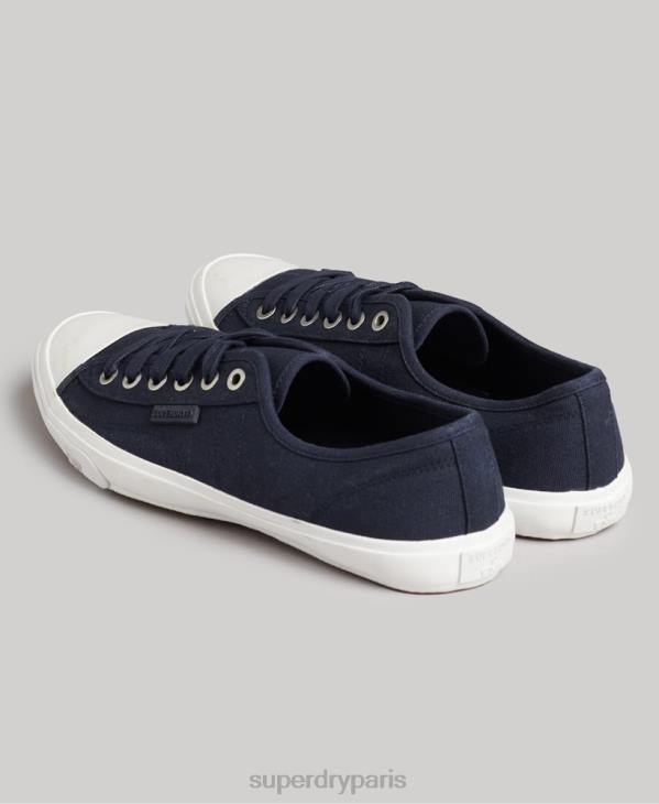 Superdry femmes baskets classiques low pro D64Z4358 chaussures marine