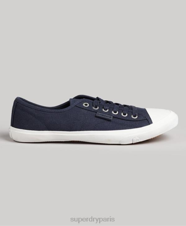 Superdry femmes baskets classiques low pro D64Z4358 chaussures marine