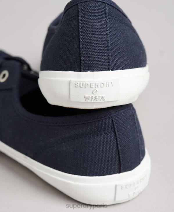 Superdry femmes baskets classiques low pro D64Z4358 chaussures marine
