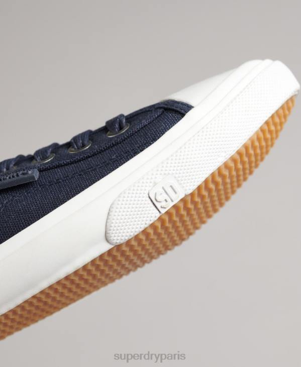 Superdry femmes baskets classiques low pro D64Z4358 chaussures marine