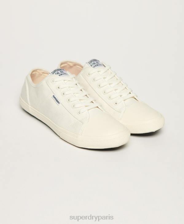 Superdry femmes baskets classiques vegan low pro D64Z2113 chaussures blanc