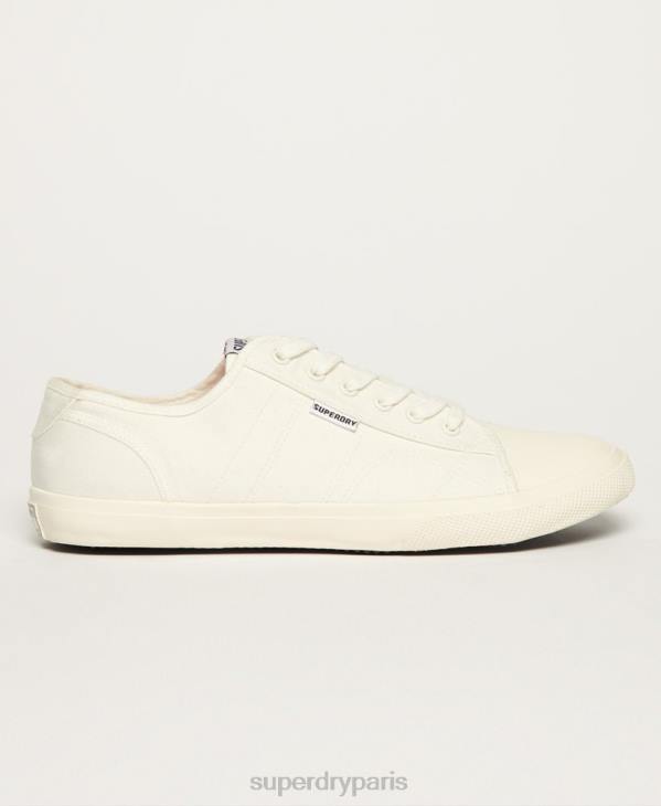 Superdry femmes baskets classiques vegan low pro D64Z2113 chaussures blanc