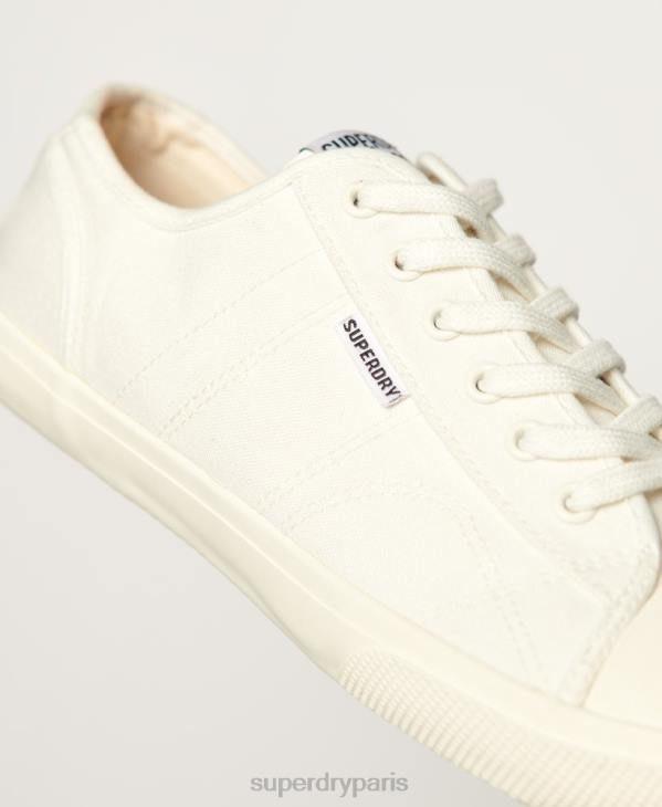 Superdry femmes baskets classiques vegan low pro D64Z2113 chaussures blanc