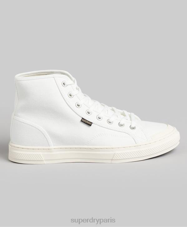 Superdry femmes baskets montantes en toile vegan D64Z4357 chaussures crème