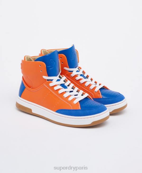 Superdry femmes baskets montantes vegan basket sport D64Z4405 chaussures bleu