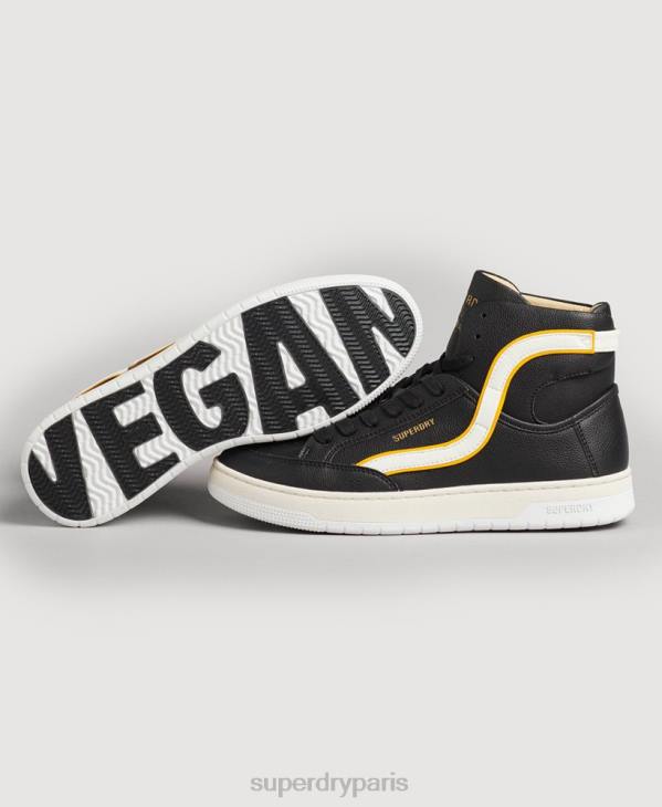 Superdry femmes baskets montantes vintage vegan basket D64Z4348 chaussures noir