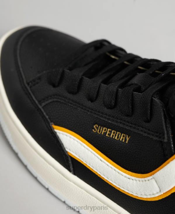 Superdry femmes baskets montantes vintage vegan basket D64Z4348 chaussures noir