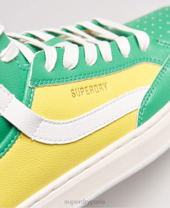 Superdry femmes baskets vegan basket lux D64Z4410 chaussures jaune