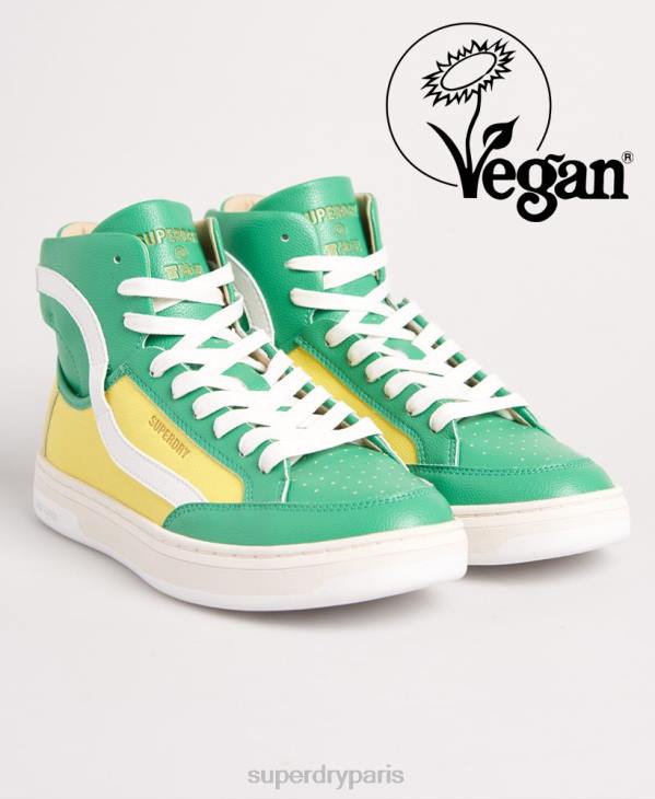 Superdry femmes baskets vegan basket lux D64Z4410 chaussures jaune
