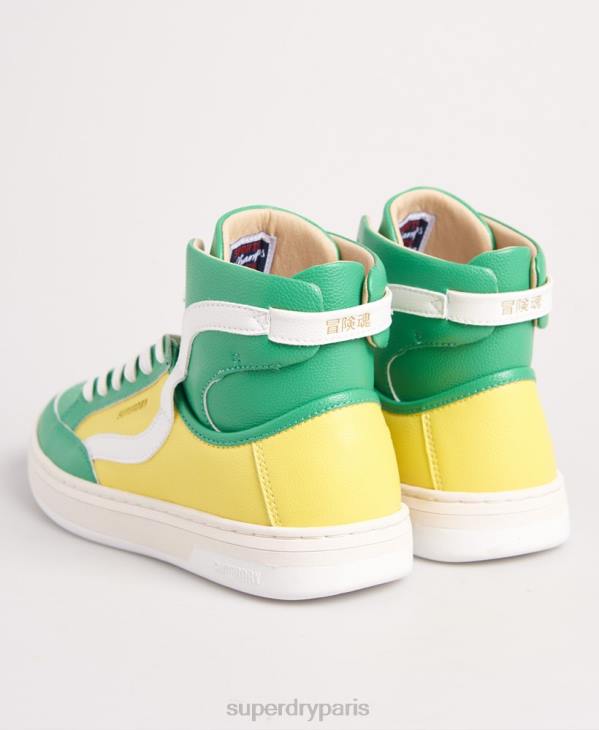 Superdry femmes baskets vegan basket lux D64Z4410 chaussures jaune