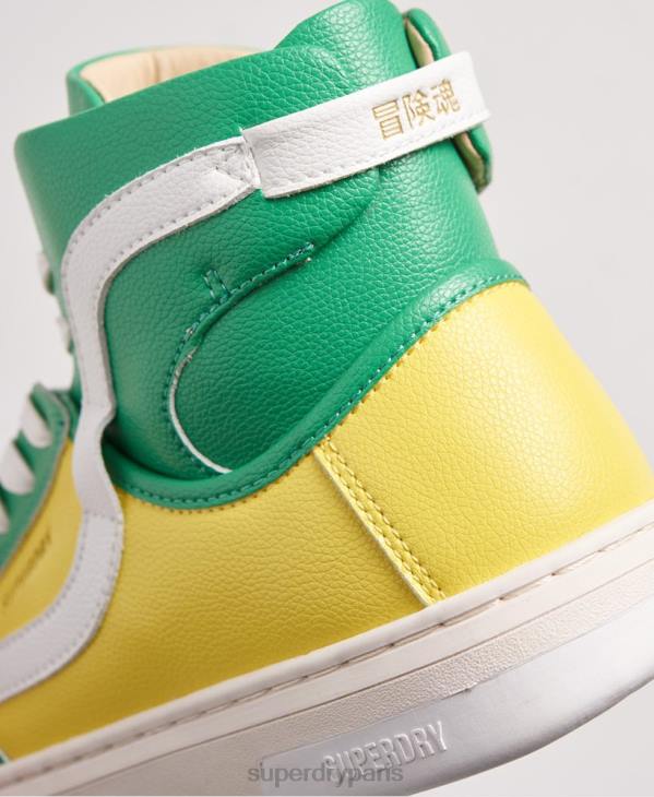 Superdry femmes baskets vegan basket lux D64Z4410 chaussures jaune