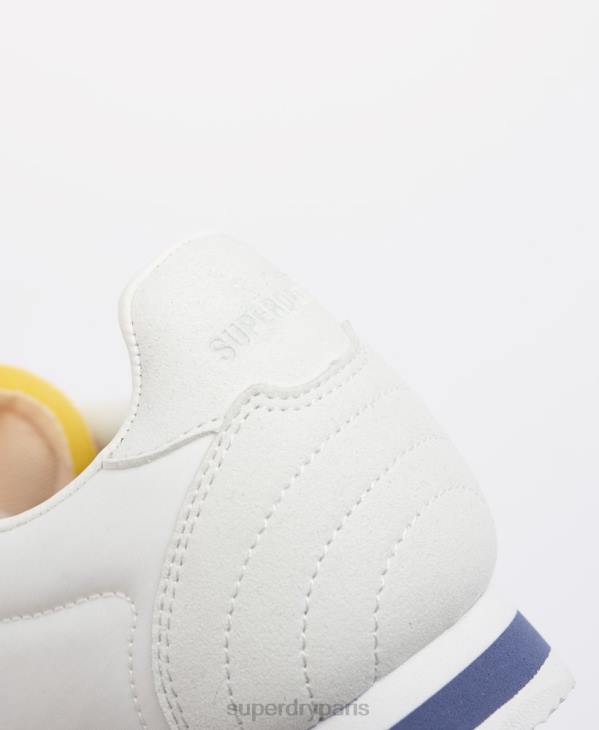 Superdry femmes chaussures de course rétro végétaliennes D64Z4418 chaussures bleu