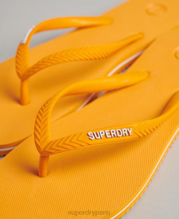 Superdry femmes tongs classiques vintage D64Z4361 chaussures or