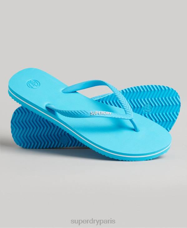Superdry femmes tongs classiques vintage D64Z4368 chaussures bleu
