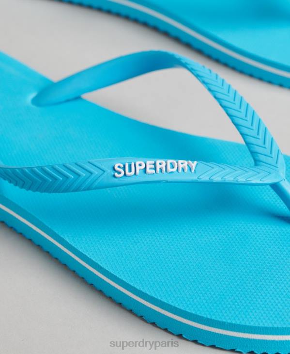 Superdry femmes tongs classiques vintage D64Z4368 chaussures bleu
