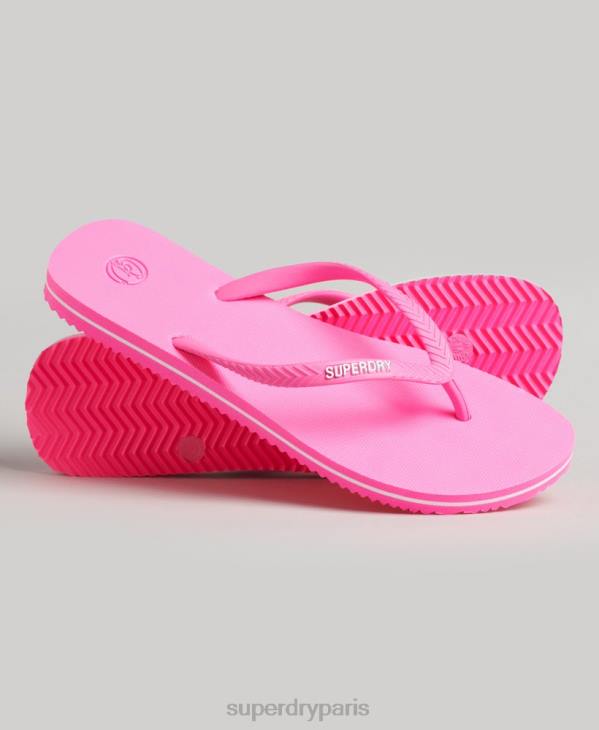 Superdry femmes tongs classiques vintage D64Z4382 chaussures rose