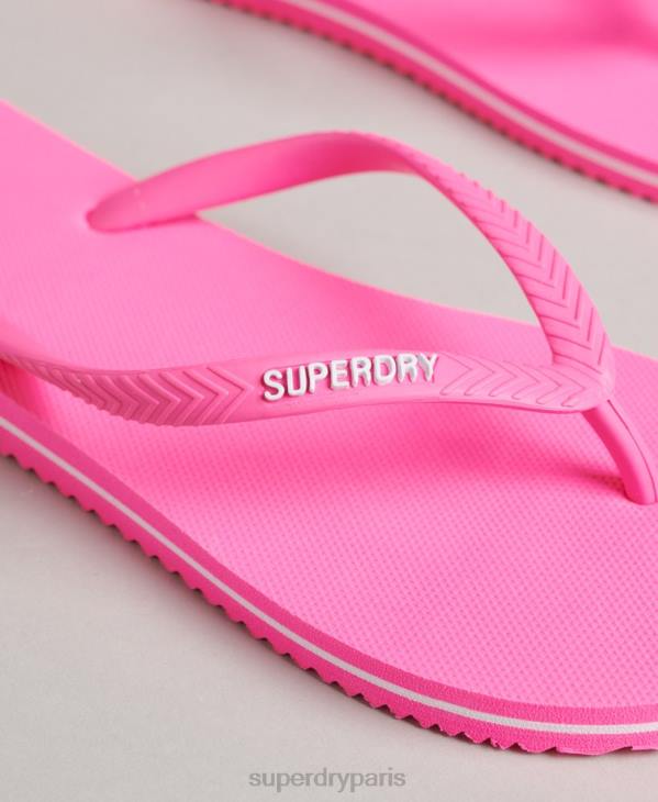 Superdry femmes tongs classiques vintage D64Z4382 chaussures rose