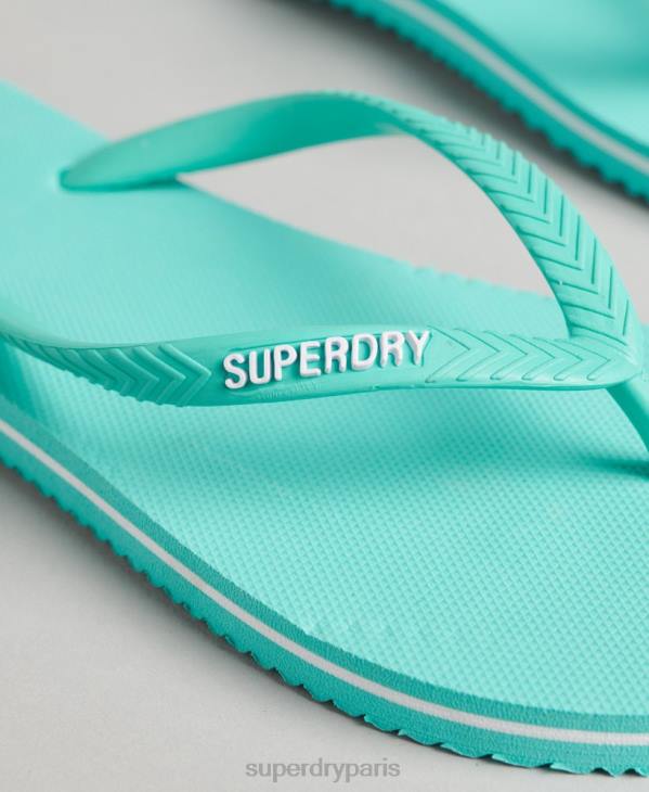 Superdry femmes tongs classiques vintage D64Z4386 chaussures bleu