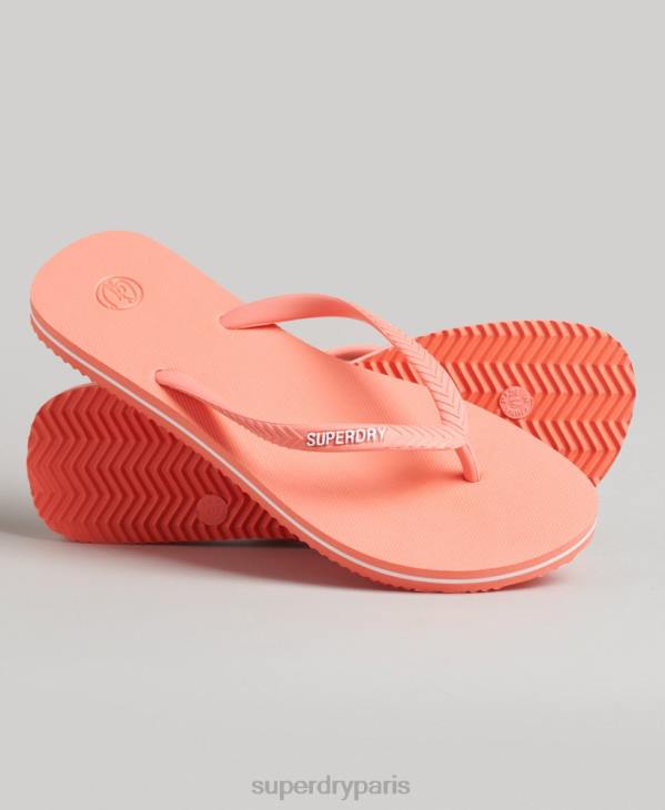 Superdry femmes tongs classiques vintage D64Z4397 chaussures corail