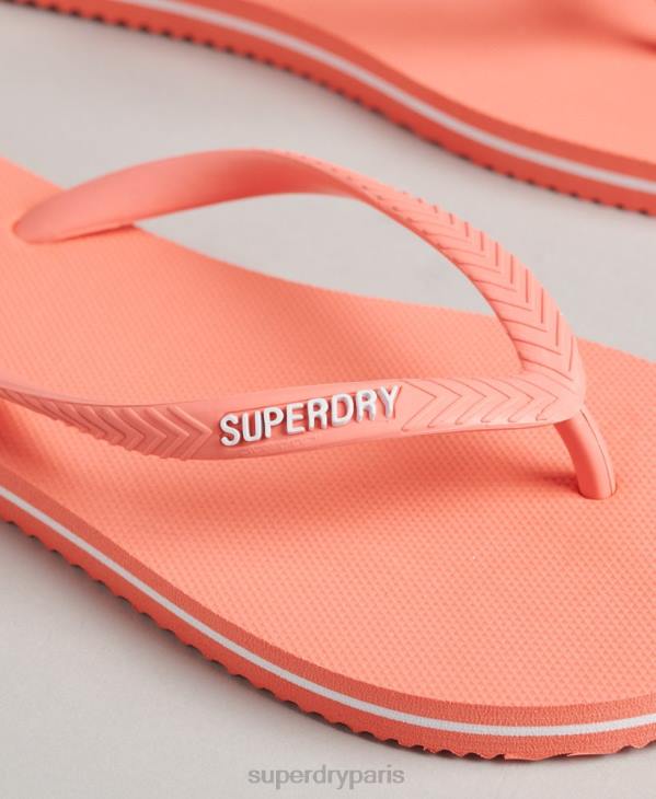 Superdry femmes tongs classiques vintage D64Z4397 chaussures corail