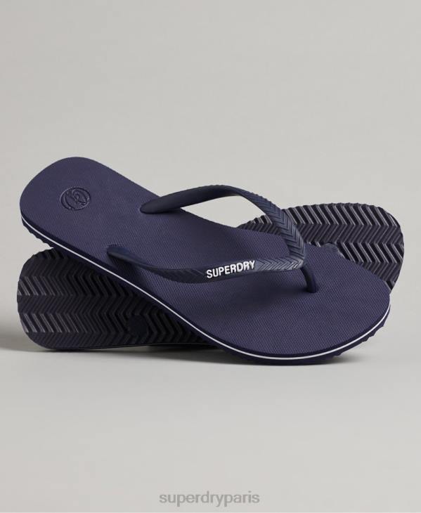 Superdry femmes tongs classiques vintage D64Z4408 chaussures marine