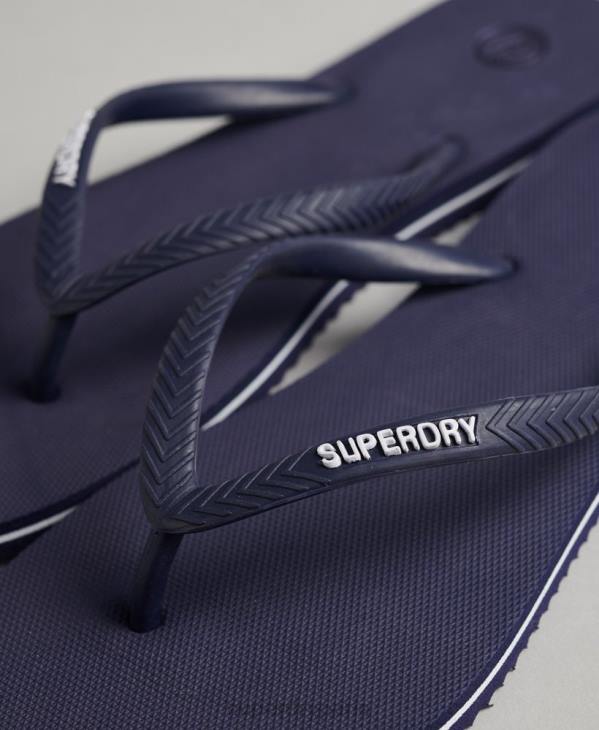 Superdry femmes tongs classiques vintage D64Z4408 chaussures marine