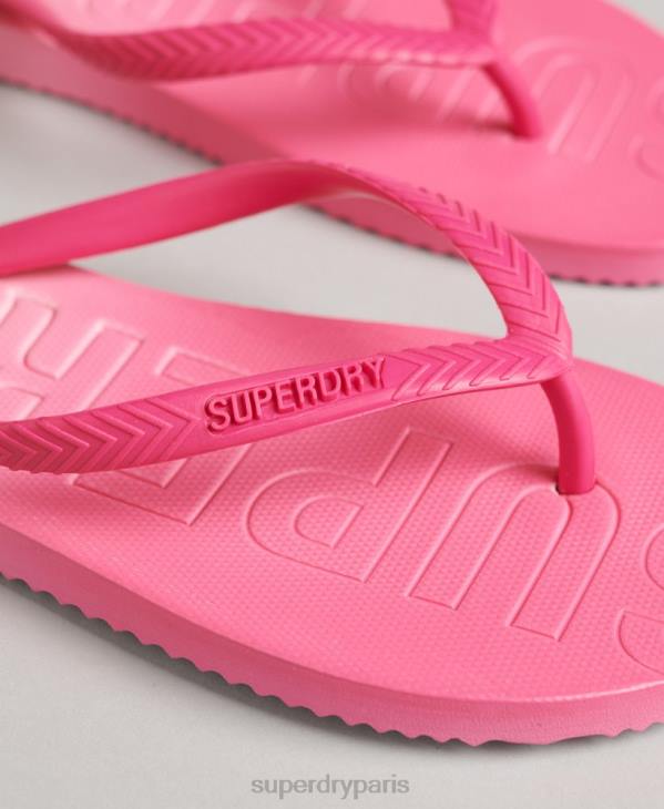 Superdry femmes tongs dip-dye à code D64Z6751 chaussures rose