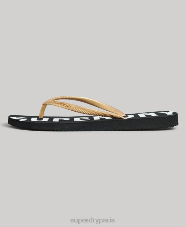 Superdry femmes tongs sport code core D64Z4353 chaussures noir