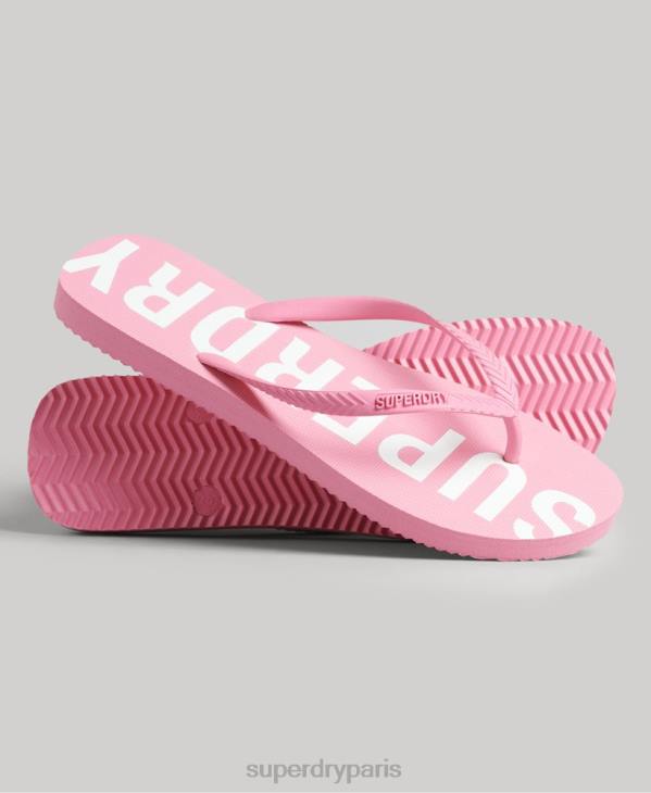Superdry femmes tongs sport code core D64Z4366 chaussures rose
