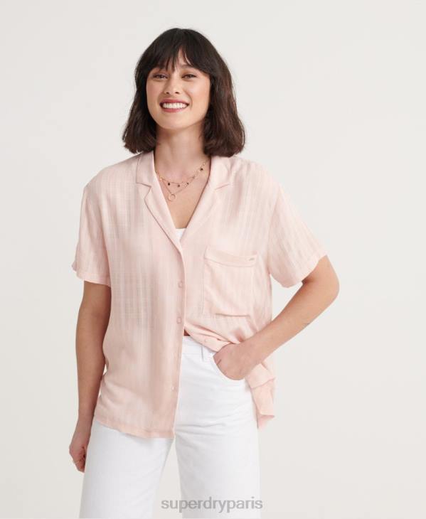 Superdry femmes chemise à fleurs D64Z3065 vêtements rose