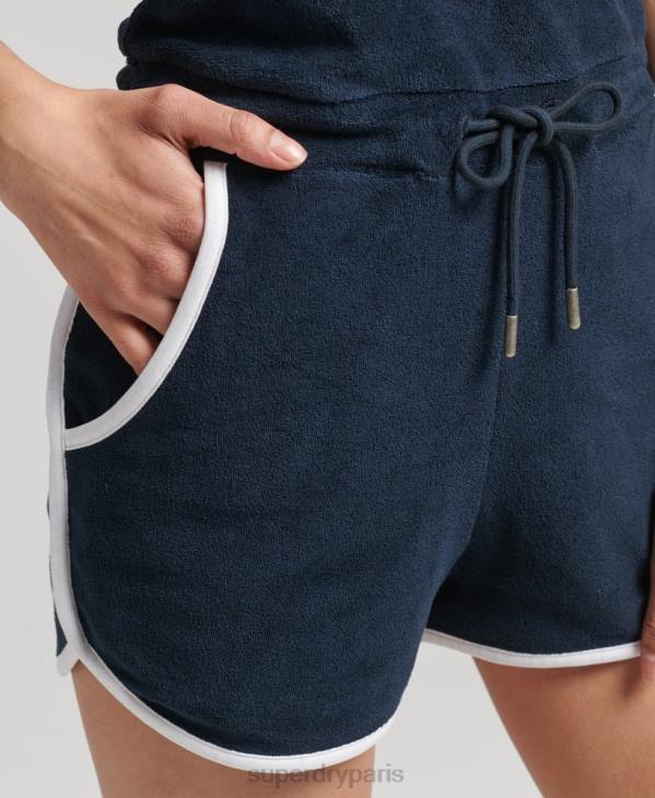 Superdry femmes combi-serviette licou vintage D64Z4100 vêtements marine